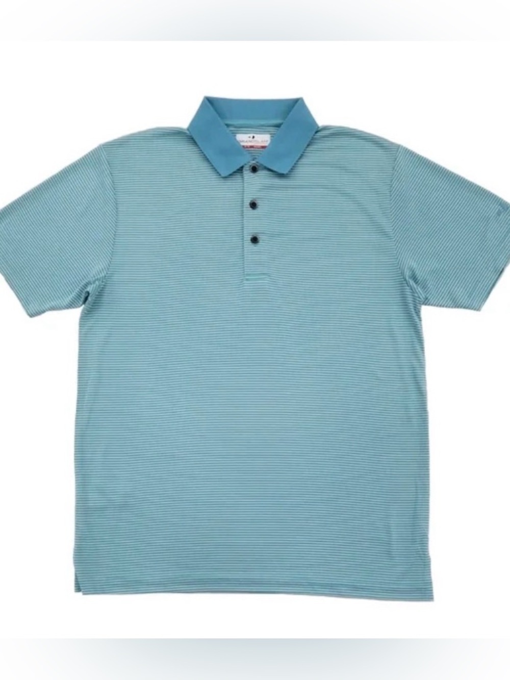 Fore! Grand Slam Performance Sz Large
Teal Blue Striped Lightweight Golf Polo